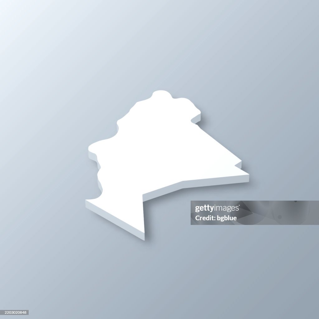 Mason County, West Virginia. 3D Map on gray background