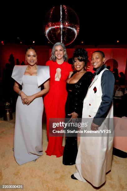 Ava DuVernay, Radhika Jones, Niecy Nash-Betts and Jessica Betts attend the 2025 Vanity Fair Oscar Party Hosted By Radhika Jones at Wallis Annenberg...