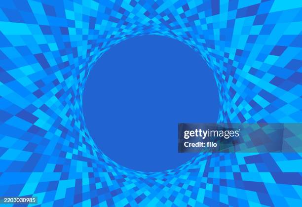 blue burst excitement blast circle modern zoom warp background - time machine stock illustrations