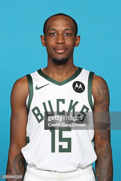 Jamaree Jamaree Bouyea of the Milwaukee Bucks poses for a head shot on March ...