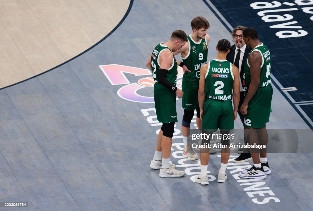 Coach Zalgiris Andrea Trinchieri, Head Coach of Zalgiris Kaunas during the Turkish ...