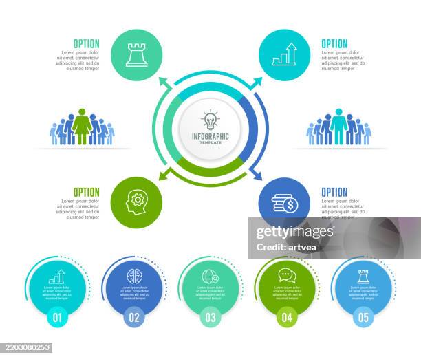 infographic elements - pie chart 7 stock illustrations