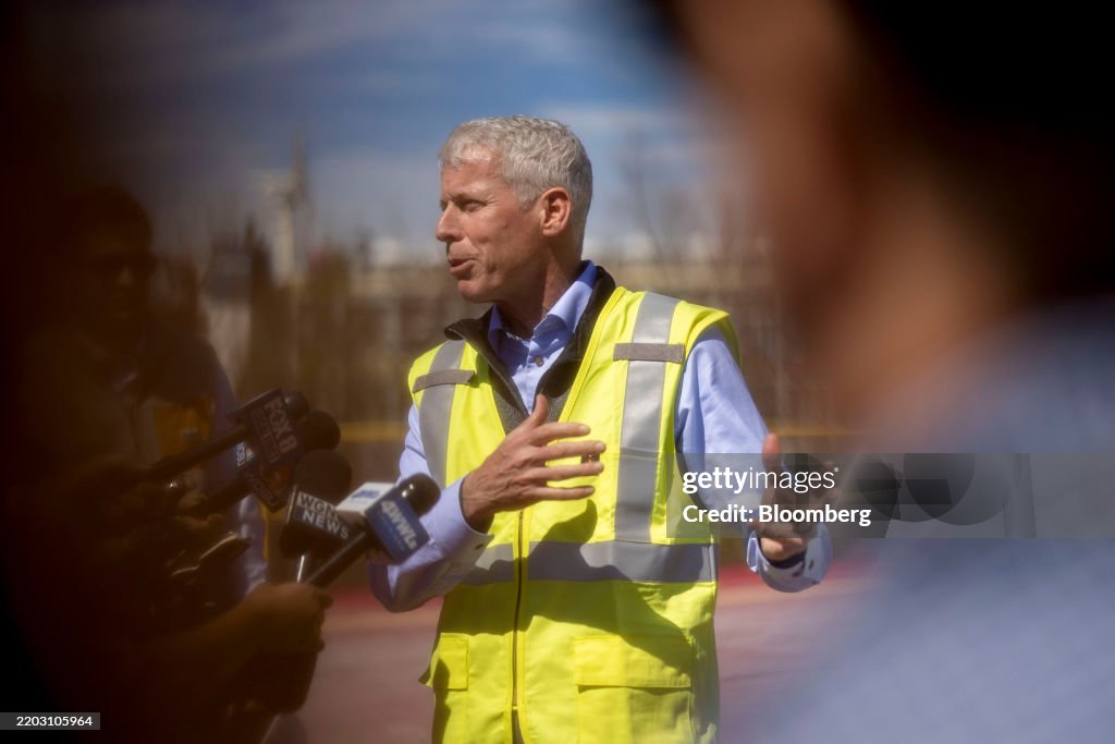 Interior Secretary Burgum And Energy Secretary Wright Tour Venture Global Plaquemines LNG Export Facility