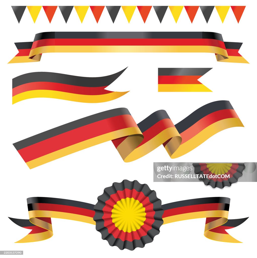 German GDR Bundesflagge banners, bunting, flags & ribbons