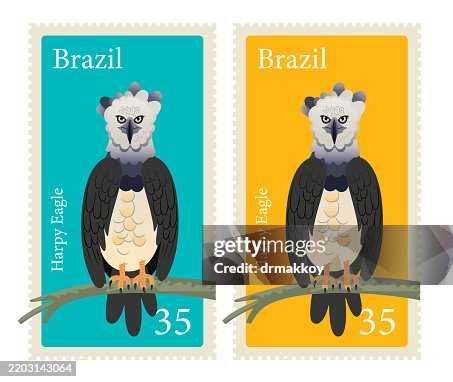 Harpy Eagle Stamp and Harpy Eagle Postage Harpy Eagle Stamp and Harpy Eagle Postage