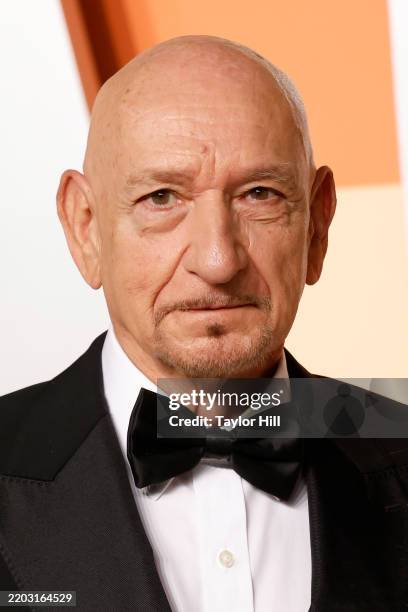 Sir Ben Kingsley attends the 2025 Vanity Fair Oscar Party hosted by Radhika Jones at Wallis Annenberg Center for the Performing Arts on March 02,...