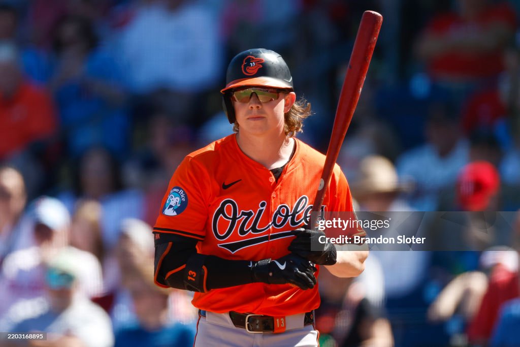 Kjerstad Heston Kjerstad of the Baltimore Orioles waits for a pitch in the ...