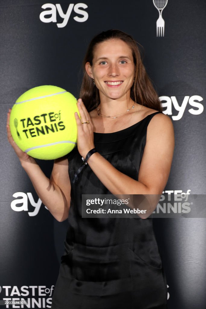 Varvara Rousseau Varvara Gracheva attends Taste of Tennis Indian Wells 2025 at Grand ...