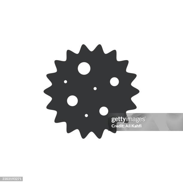 virus glyph solid icon. solid icon that can be applied anywhere, simple, pixel perfect and modern style. - mold stock illustrations