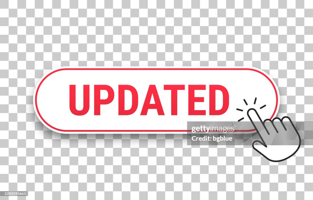 Updated 3d Click Web Button With Hand Cursor On Blank Background High ...