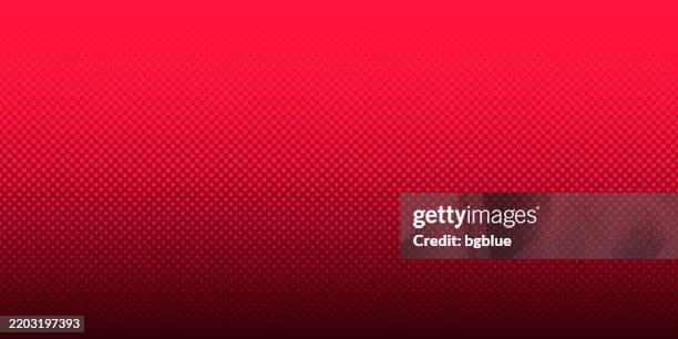 ilustraciones, imágenes clip art, dibujos animados e iconos de stock de halftone background with red gradient - trendy design - fondo rojo