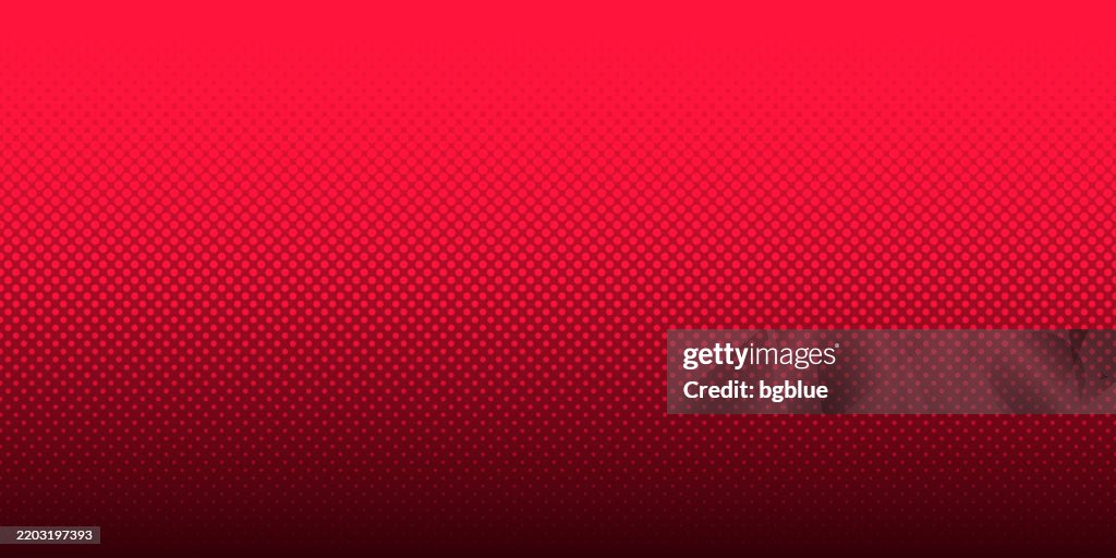 Halftone background with Red gradient - Trendy design