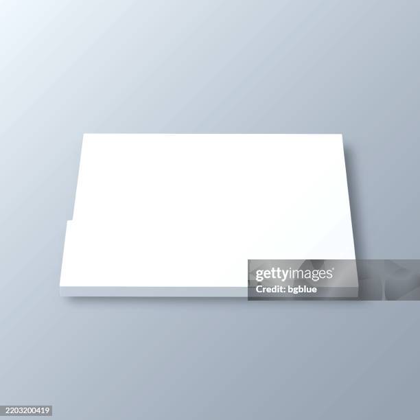 bourbon county, kansas. 3d map on gray background - bourbon stock illustrations