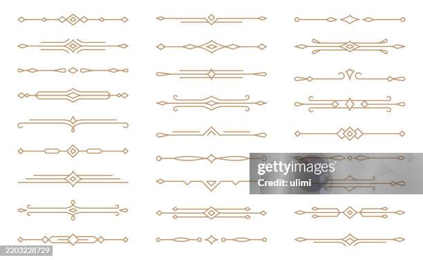 dividers - thin elegant frame stock illustrations