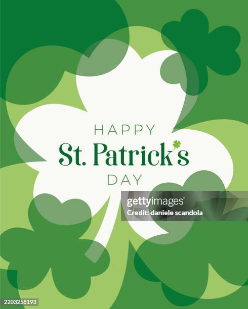 st. patrick's day with leaf clover frame. - st patricks day stock illustrations