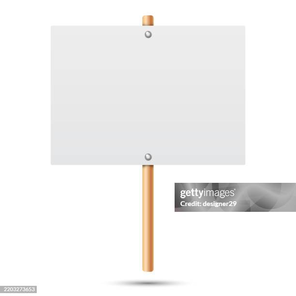 protest placard vector design - election stock illustrations