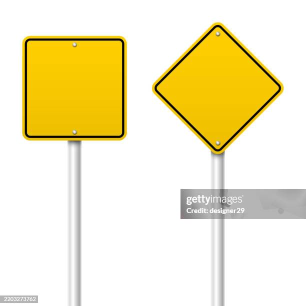 ilustraciones, imágenes clip art, dibujos animados e iconos de stock de conjunto de vectores de tableros de señales de tráfico - stop sign pole