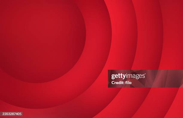 concentric red circles abstract background - splash crown stock illustrations