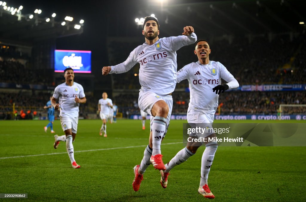Club Brugge KV v Aston Villa FC - UEFA Champions League 2024/25 Round of 16 First Leg