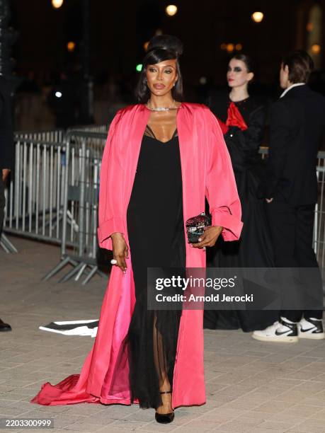 Naomi Campbell attends the "Le Grand Diner du Louvre" during the Womenswear Fall/Winter 2025/2026 as part of Paris Fashion Week on March 04, 2025 in...