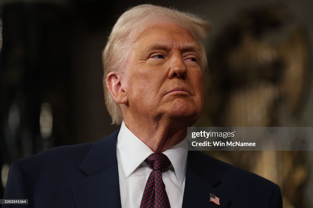 Donald Trump Delivers Joint Address To Congress
