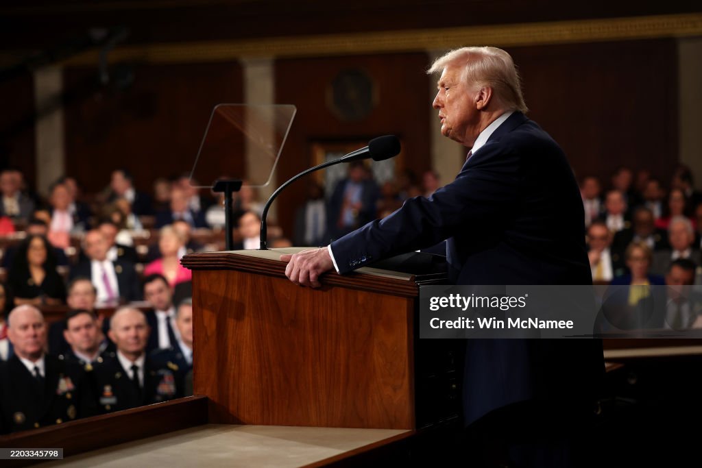Donald Trump Delivers Joint Address To Congress
