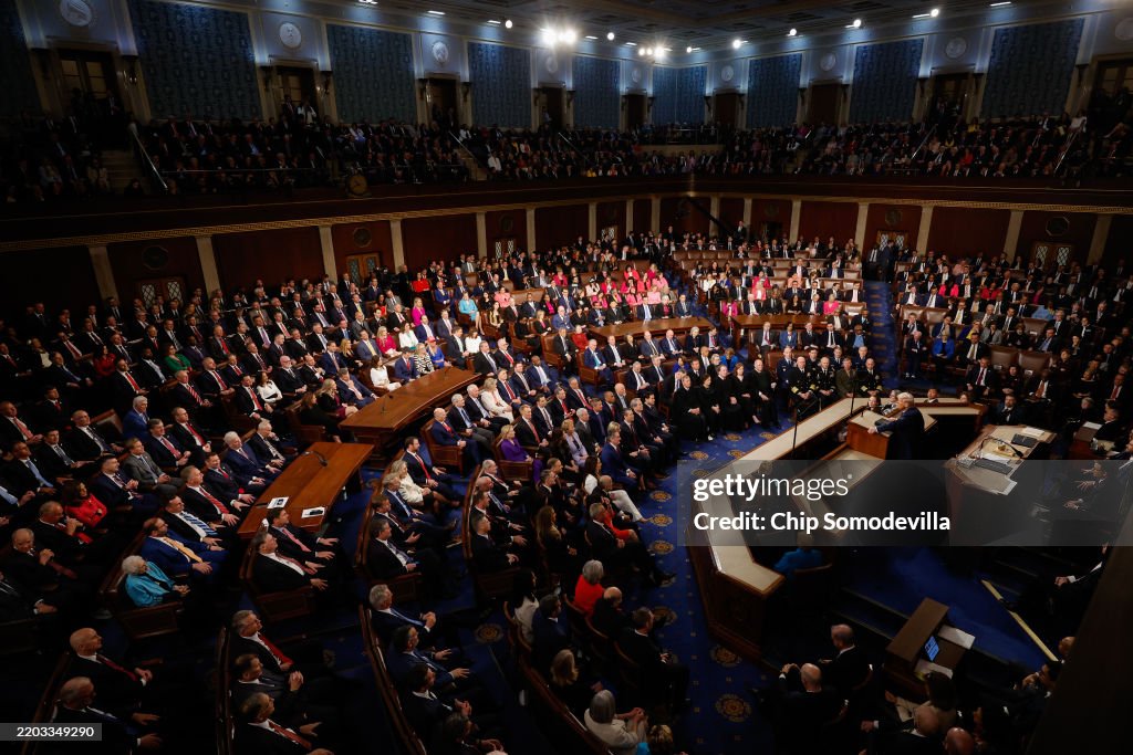 Donald Trump Delivers Joint Address To Congress