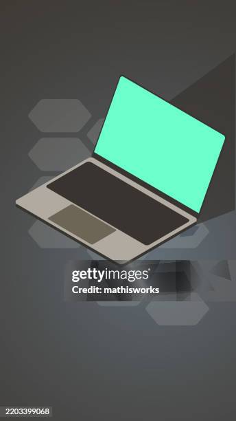 laptop - computer keyboard dark stock illustrations