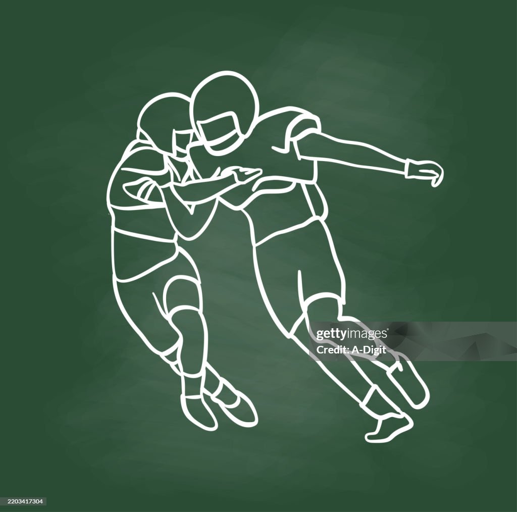 AmericanFooballOne-on-OneChalkboard
