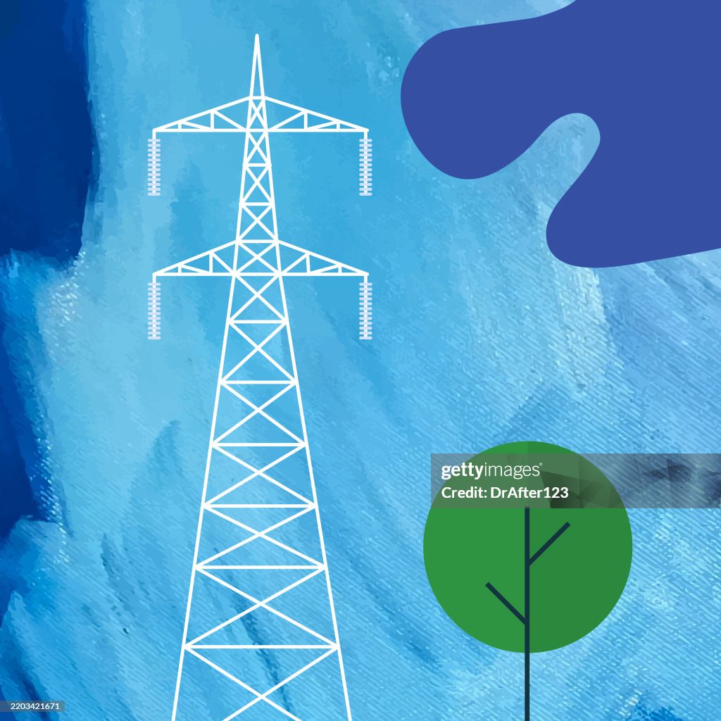 Electrical Grid Abstract Electric Grid High-Res Vector Graphic - Getty Images