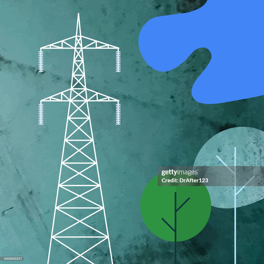 Electrical Grid Abstract Electric Grid High-Res Vector Graphic - Getty Images