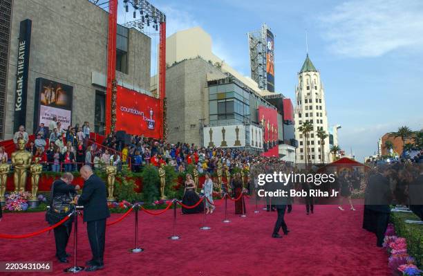 View of Kodak Theatre along the Red Carpet at 76th Annual Academy Awards, February 29, 2004 in Hollywood section of Los Angeles, California.