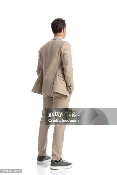 linen suit wedding