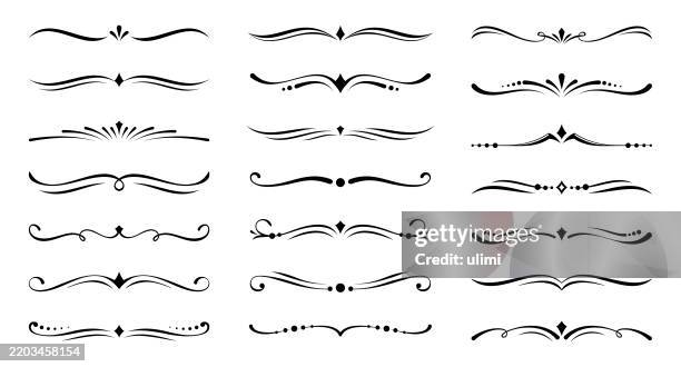 dividers - filigree stock illustrations