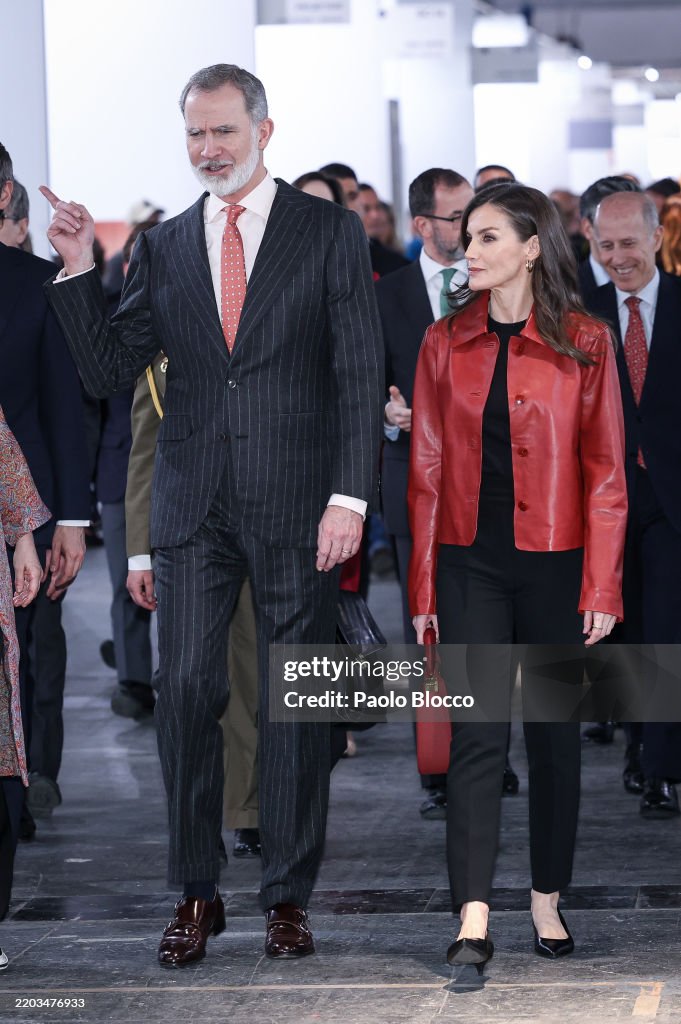 Spanish Royals Attend ARCO Art Fair 2025