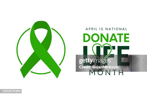 Donate Life Month poster, card, April. Vector Donate Life Month poster, card, April. Vector