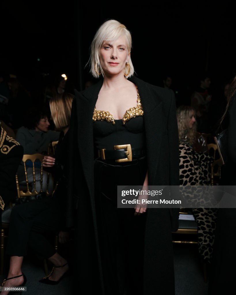Balmain: Front Row - Paris Fashion Week - Womenswear Fall/Winter 2025-2026
