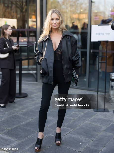 Kate Moss attends the Stella McCartney Womenswear Fall/Winter 2025-2026 show as part of Paris Fashion Week on March 05, 2025 in Paris, France.