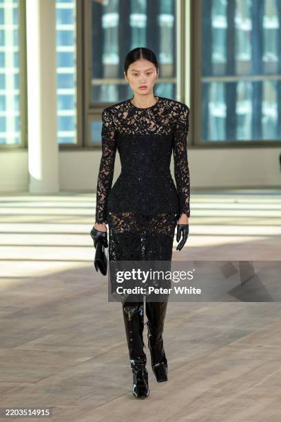 Model walks the runway during the Stella McCartney Womenswear Fall/Winter 2025-2026 show as part of Paris Fashion on March 05, 2025 in Paris, France.