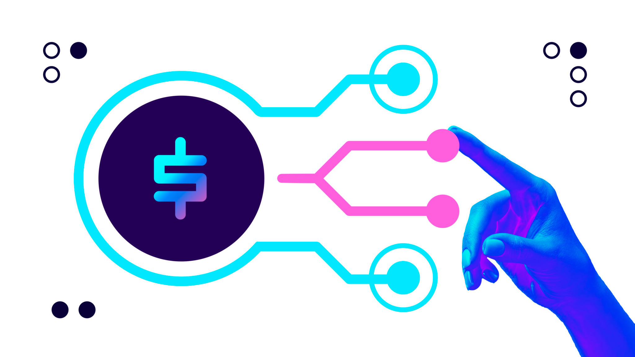 Futuristic design. Hand pointing at digital currency interface, visualizing fintech decision-making and automated investments. Futuristic design. Hand pointing at digital currency interface, visualizing fintech decision-making and automated investments.