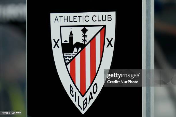 Athletic Club logo during the UEFA Europa League 2024/25 Round of 16 First Leg match between AS Roma and Athletic Club at Stadio Olimpico on March 6,...