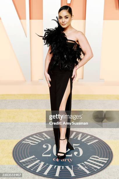 Vanessa Hudgens attends the 2025 Vanity Fair Oscar Party Hosted By Radhika Jones at Wallis Annenberg Center for the Performing Arts on March 02, 2025...