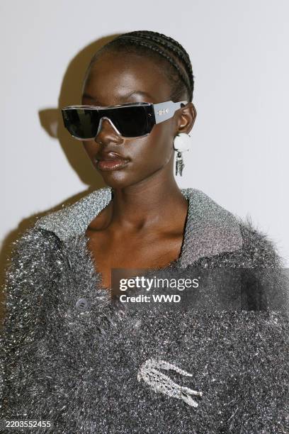 Backstage at the Lacoste Fall RTW 2025 fashion show as part of Paris Fashion Week on March 9, 2025 in Paris, France.