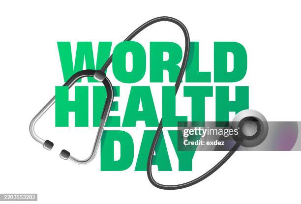 world health day design - world health day stock illustrations