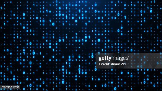 binary code matrix - código binario fotografías e imágenes de stock