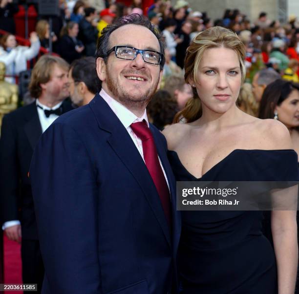 Musicians Elvis Costello and Singer Diana Krall at 76th Annual Academy Awards, February 29, 2004 in Hollywood section of Los Angeles, California.