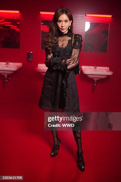 Lin Chi-ling at the Valentino Fall RTW 2025 fashion show as part of ...