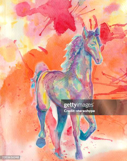 adversity horse - blood splatter background stock illustrations