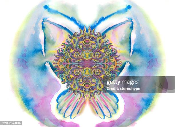 butterfly shield - inca stock illustrations