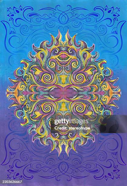 violet shield - inca stock illustrations